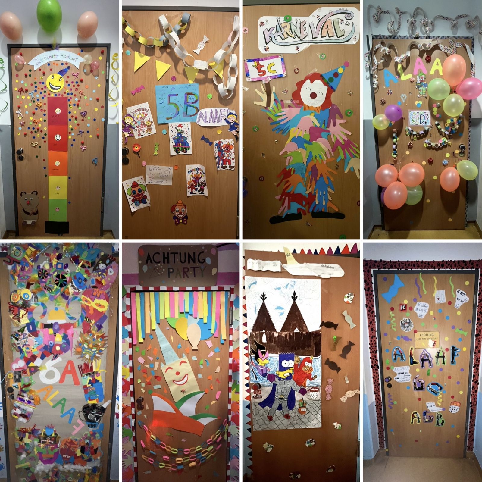 Selbst die Türen sind bei uns jeck!